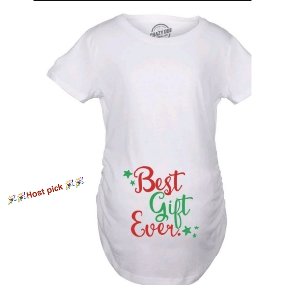 🎉2x HP🎉GREAT MATERNITY GRAPHIC T "BEST GIFT EVER" - Picture 2 of 5